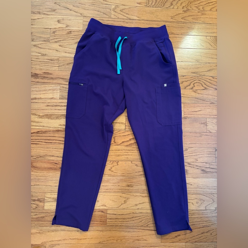 Figs Purple Pulse High Waisted Yola Skinny Scrub Pant